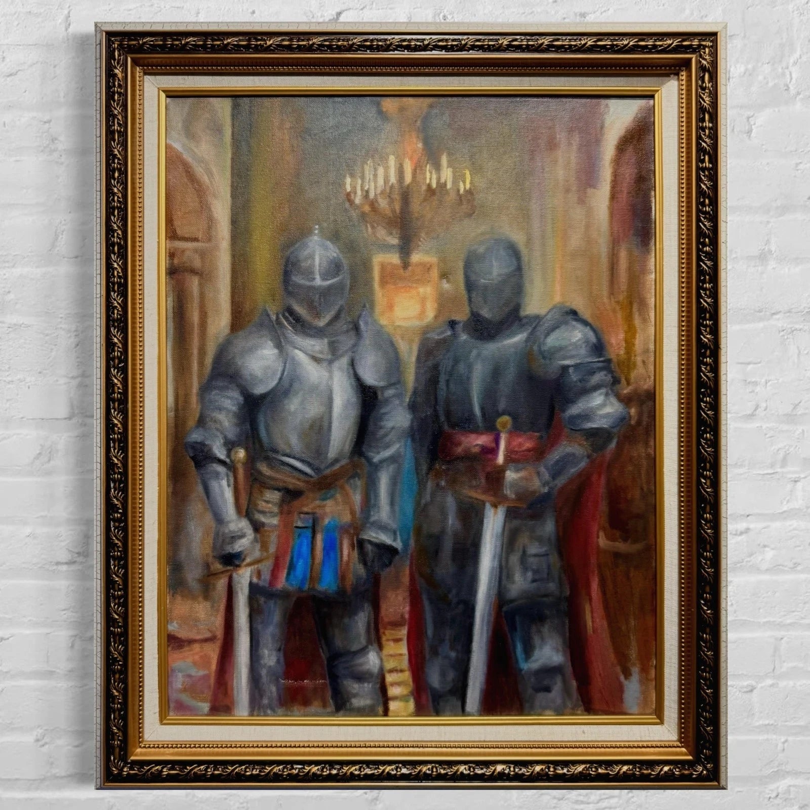Twin Brother Knights 16x20